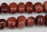 CNG43 15.5 inches 11*15mm nuggets goldstone gemstone beads