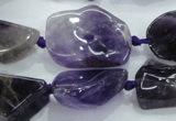 CNG441 15.5 inches 13*18mm – 18*28mm nuggets amethyst beads