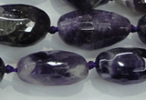 CNG476 15.5 inches 15*20mm - 25*35mm faceted nuggets amethyst beads