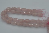 CNG5004 15.5 inches 15*25mm faceted rice rose quartz beads