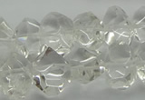 CNG5023 15.5 inches 10*14mm - 13*18mm faceted nuggets white crystal beads