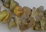 CNG5034 15.5 inches 8*12mm - 13*18mm nuggets golden rutilated quartz beads