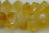 CNG5048 15.5 inches 12*16mm - 13*18mm faceted nuggets citrine beads