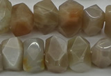 CNG5054 15.5 inches 10*14mm - 12*16mm faceted nuggets moonstone beads