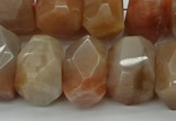 CNG5060 15.5 inches 15*20mm - 16*25mm faceted nuggets sunstone beads