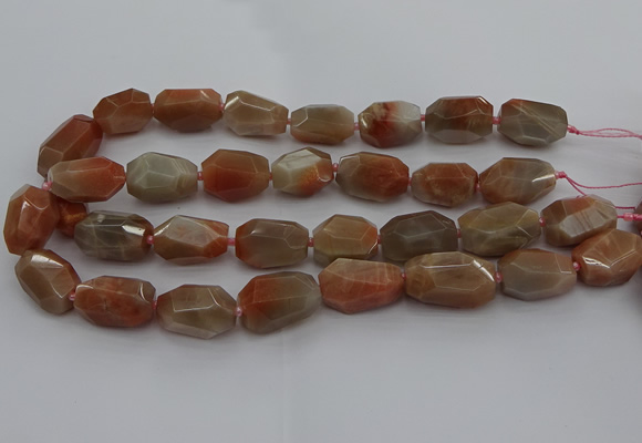 CNG5090 15.5 inches 13*18mm - 15*25mm faceted nuggets sunstone beads