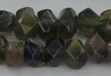 CNG5097 15.5 inches 10*14mm - 12*16mm faceted nuggets fluorite beads