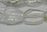 CNG5100 15.5 inches 14*20mm - 18*25mm freeform white crystal beads