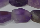 CNG5118 15.5 inches 14*20mm - 18*25mm freeform matte amethyst beads