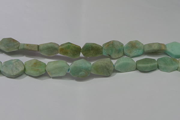 CNG5123 15.5 inches 14*20mm - 18*25mm freeform matte amazonite beads