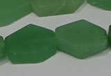 CNG5124 14*20mm - 18*25mm freeform matte green aventurine beads