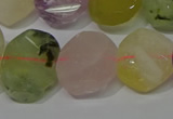 CNG5137 15.5 inches 15*18mm - 15*20mm faceted freeform mixed quartz beads