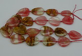 CNG5155 16*22mm - 30*35mm freeform volcano cherry quartz beads