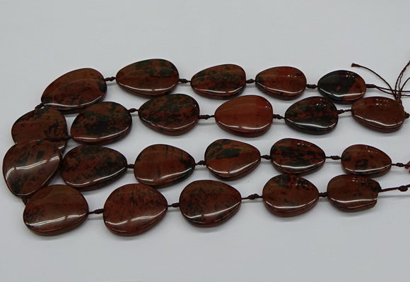 CNG5162 15.5 inches 16*22mm - 30*35mm freeform mahogany obsidian beads