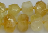 CNG5219 15.5 inches 12*16mm - 15*20mm faceted nuggets citrine beads