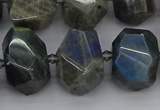 CNG5222 15.5 inches 12*16mm - 15*20mm faceted nuggets labradorite beads