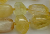 CNG5232 15.5 inches 12*16mm - 15*25mm faceted nuggets citrine beads