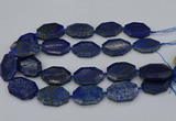 CNG5258 15.5 inches 20*30mm - 25*35mm faceted freeform lapis lzuli beads