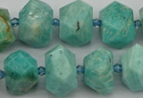 CNG5271 15.5 inches 10*14mm - 15*20mm faceted nuggets amazonite beads