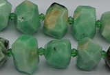 CNG5272 15.5 inches 10*14mm - 13*18mm faceted nuggets emerald  beads