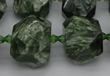 CNG5278 15.5 inches 13*18mm - 15*25mm faceted nuggets seraphinite beads