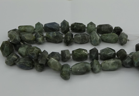 CNG5280 15.5 inches 12*16mm - 18*25mm faceted nuggets labradorite beads