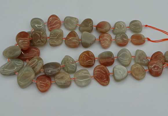 CNG5290 15.5 inches 13*18mm - 15*20mm freeform moonstone beads