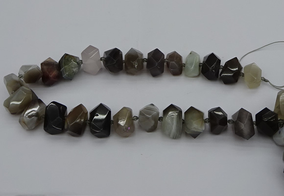 CNG5324 15.5 inches 12*16mm - 15*20mm faceted nuggets agate beads