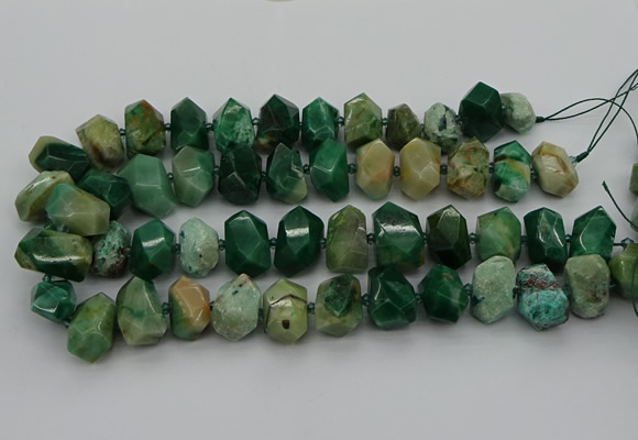 CNG5329 15.5 inches 12*16mm - 15*20mm faceted nuggets African jade beads