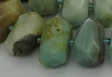 CNG5337 15.5 inches 12*16mm - 15*20mm faceted nuggets amazonite beads