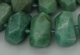 CNG5338 15.5 inches 12*16mm - 15*20mm faceted nuggets amazonite beads