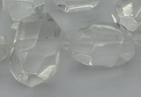 CNG5343 15.5 inches 12*16mm - 15*25mm faceted nuggets white crystal beads