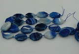 CNG5347 15.5 inches 25*35mm - 30*40mm faceted freeform agate beads