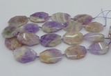 CNG5357 20*30mm - 35*45mm faceted freeform lavender amethyst beads