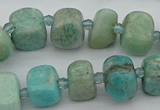 CNG5378 15.5 inches 8*12mm - 12*16mm nuggets amazonite beads