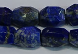 CNG5410 15.5 inches 12*16mm - 15*20mm faceted nuggets lapis lazuli beads