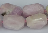 CNG5446 15.5 inches 12*16mm - 15*25mm faceted nuggets kunzite beads