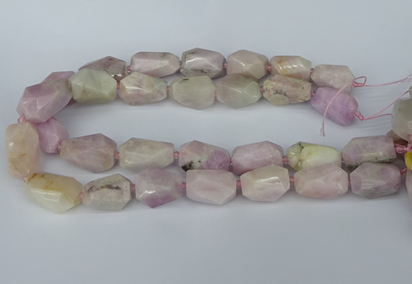 CNG5446 15.5 inches 12*16mm - 15*25mm faceted nuggets kunzite beads