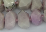 CNG5447 15.5 inches 12*16mm - 15*20mm faceted nuggets kunzite beads