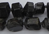 CNG5459 15.5 inches 12*16mm - 15*20mm nuggets black tourmaline beads