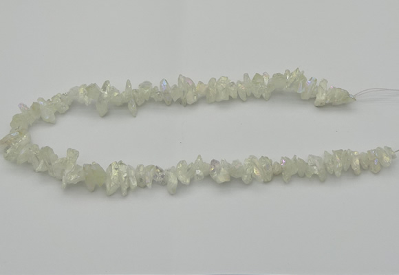 CNG5460 15.5 inches 6*10mm - 8*20mm nuggets plated quartz beads