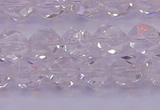 CNG5471 15.5 inches 6mm faceted nuggets white crystal beads