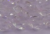 CNG5474 15.5 inches 12mm faceted nuggets white crystal beads