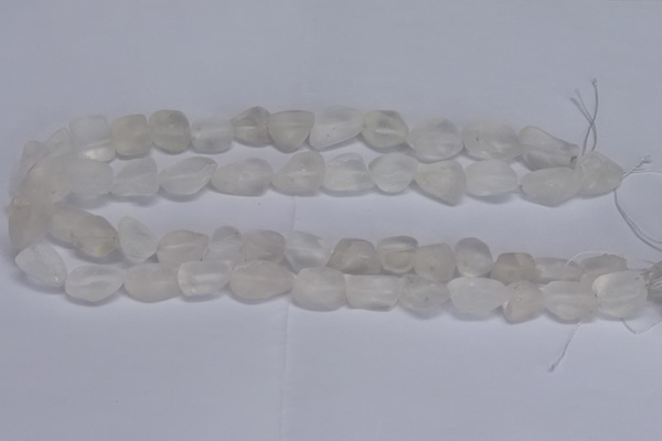 CNG5530 15.5 inches 10*14mm - 12*16mm nuggets white crystal beads