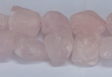 CNG5531 15.5 inches 10*14mm - 12*16mm nuggets rose quartz beads