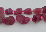 CNG5550 15.5 inches 4*6mm - 8*12mm nuggets pink tourmaline beads