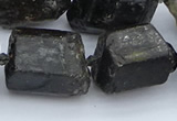 CNG5555 15.5 inches 18*20mm - 20*28mm nuggets black tourmaline beads