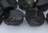 CNG5556 15.5 inches 15*20mm - 18*22mm nuggets black tourmaline beads