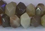 CNG5581 15.5 inches 10*14mm - 13*18mm faceted nuggets moonstone beads