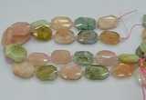 CNG5593 15.5 inches 20*25mm - 25*30mm faceted freeform morganite beads